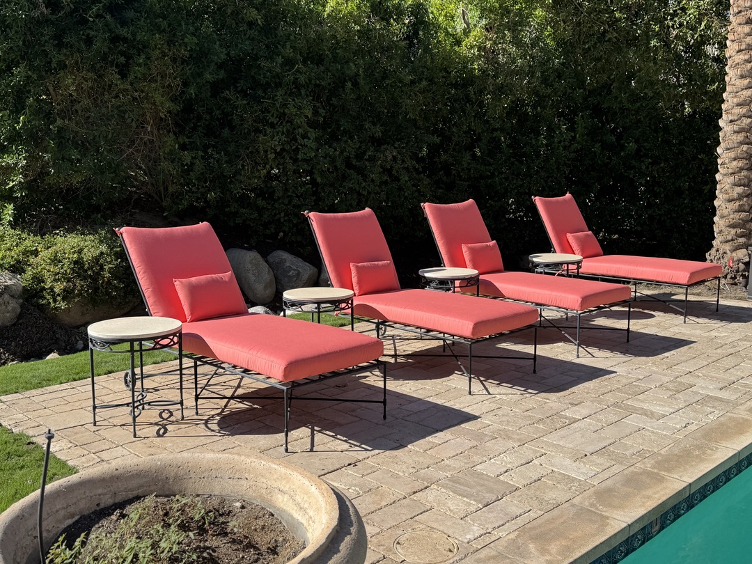 Contact us  - 4 set of Coral Chaise Lounge with kidney pillows image